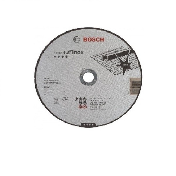 Bosch 2609256321 Disque à tronçonner à moyeu plat pour Inox Diamètre 115 mm Diamètre dalésage 22/23 Epaisseur 1,6 mm 