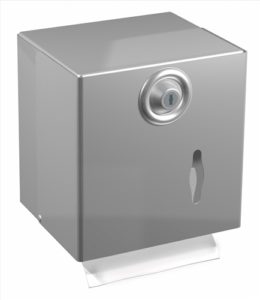 JVD Distributeur Papier Hygiénique Mixte - Compatible Rouleau Ou Feuilles, Design Pratique